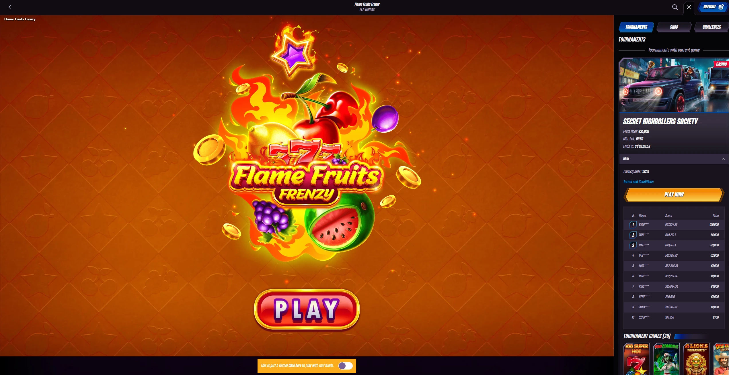 Demo Flame Frenzy