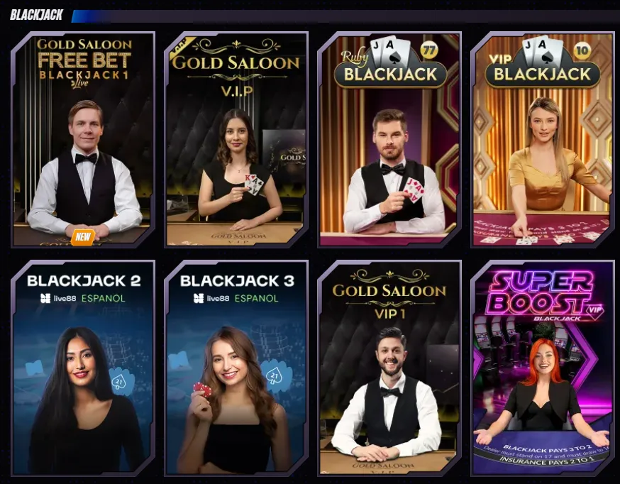 Blackjack table